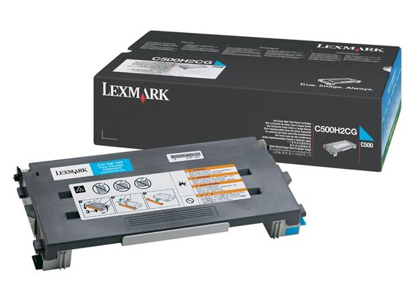 Toner Lexmark C500H2Cg blå 